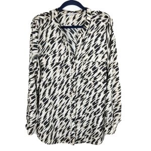 Calvin Klein Animal Print XL Blouse Career cheetah